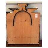 Hand Painted San Gabriel Wood Painted Plaque