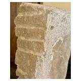 Abstract Bust Carved Sculpture by Dwight Oglesby on a Pedestal Stand