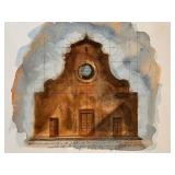 Two Unframed Original Watercolor Italian Paintings / Paintings of Ponte Vecchio and Santo Spirito