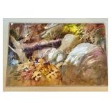 Framed Watercolor Painting by L. Shapiro