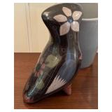Fun, Decorative Owl Figurines and a Small Planter