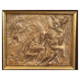 Framed Plaster Cast Plaque from Florence