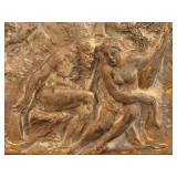 Framed Plaster Cast Plaque from Florence