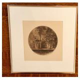 Framed Drawing Print by Mario Fallani