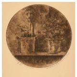 Framed Drawing Print by Mario Fallani