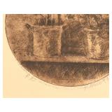 Framed Drawing Print by Mario Fallani