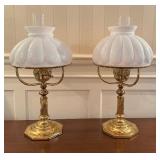 Pair of Vintage Brass Table Lamps