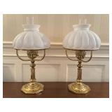 Pair of Vintage Brass Table Lamps