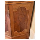 Beautiful Wooden Corner Storage and Display Cabinet