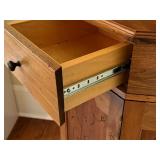 Beautiful Wooden Corner Storage and Display Cabinet