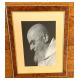 Framed Black and White Certosa Monk Portrait Print by Cy DeCosse