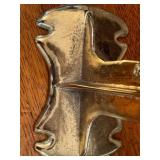 Vintage Brass Shoe Shine Foot Rest