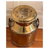 Vintage Brass Torridge Vale DVS Milk Can