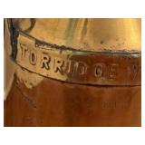Vintage Brass Torridge Vale DVS Milk Can