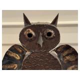 Metal Owl Sculpture