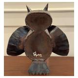 Metal Owl Sculpture