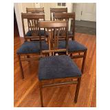 Set of Five Vintage Stakmore Folding Chairs