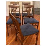 Set of Five Vintage Stakmore Folding Chairs
