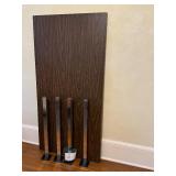 Vintage Thornet Wooden Table with Chrome Legs