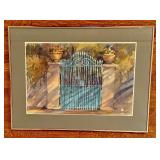 Framed Watercolor Painting, Florentine Gate by Cy DeCosse