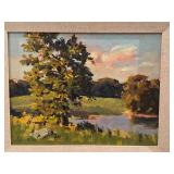 Framed Original Oil on Board Painting by Greg Lipelt