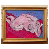 Original Acrylic on Board Nude Painting by Alex Boies