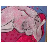 Original Acrylic on Board Nude Painting by Alex Boies