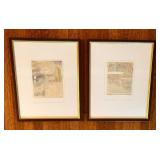 Pair of Framed Watercolor Paintings