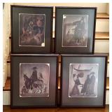 Set of Four Theater Prints by Adolf Born
