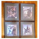 Set of Four Theater Prints by Adolf Born