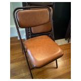 Set of Four Vintage Samsonite Folding Chairs and Square Card Table