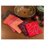 Artisan Pottery and Recycled Wool Coasters by Penny Norman