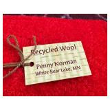 Artisan Pottery and Recycled Wool Coasters by Penny Norman