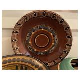 Artisan Pottery and Recycled Wool Coasters by Penny Norman