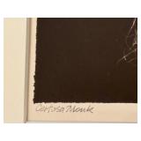 Framed Black and White Portrait Photograph Certosa Monk by Cy DeCosse