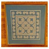 Framed Hmong Embroidered Textile