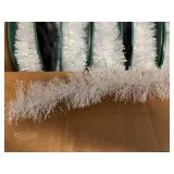 5x 15ft Soft White Tinsel Garland on Spools