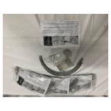 4x Hanging Lighted Tree Globes/Balls-Stainless Steel