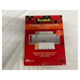200- 3mil Letter Size Scotch Thermal Laminating Pouches