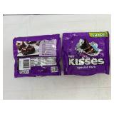 II. 2x 9 oz Hershey Kisses Dark Chocolate