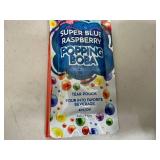 New Box of 10 Pouches Popping Boba Balls - Blue Raspberry