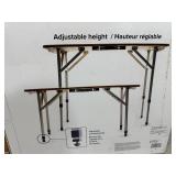 New Camco Bamboo Folding Camp Table