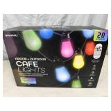 New Indoor / Outdoor Cafe String Lights LED Color Changing