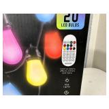 New Indoor / Outdoor Cafe String Lights LED Color Changing