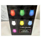 New Indoor / Outdoor Cafe String Lights LED Color Changing