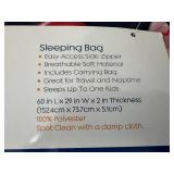 New Tent and Sleeping Bag Set