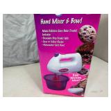 Vintage Easy Bake Hand Mixer and Bowl - New in Box