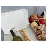 Collectible Dolls, Home Decor, Wine Bottle Wind Chime, Etc