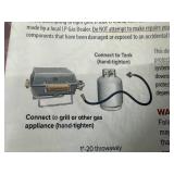 New BBQ 2 lb to 20 lb Adaptor Hose
