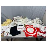 Assorted Vintage and Embroidered Towels